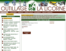 Tablet Screenshot of outillage-lalicorne.com